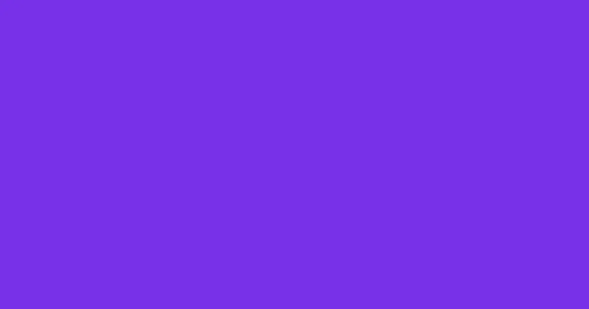 #7730e8 purple heart color image