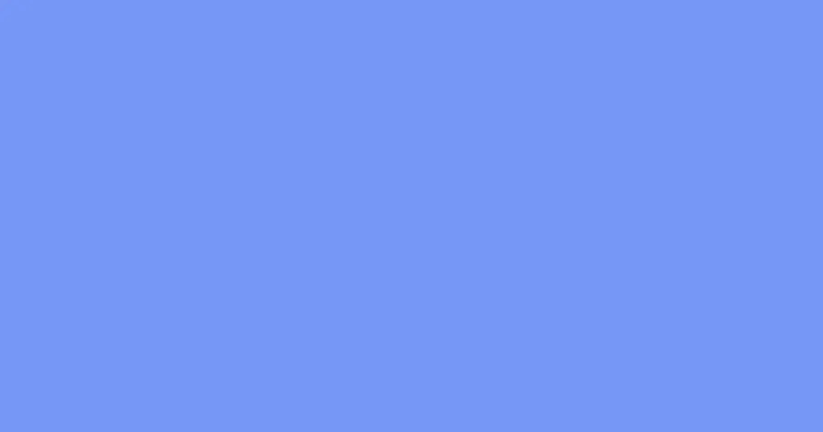 #7797f7 cornflower blue color image