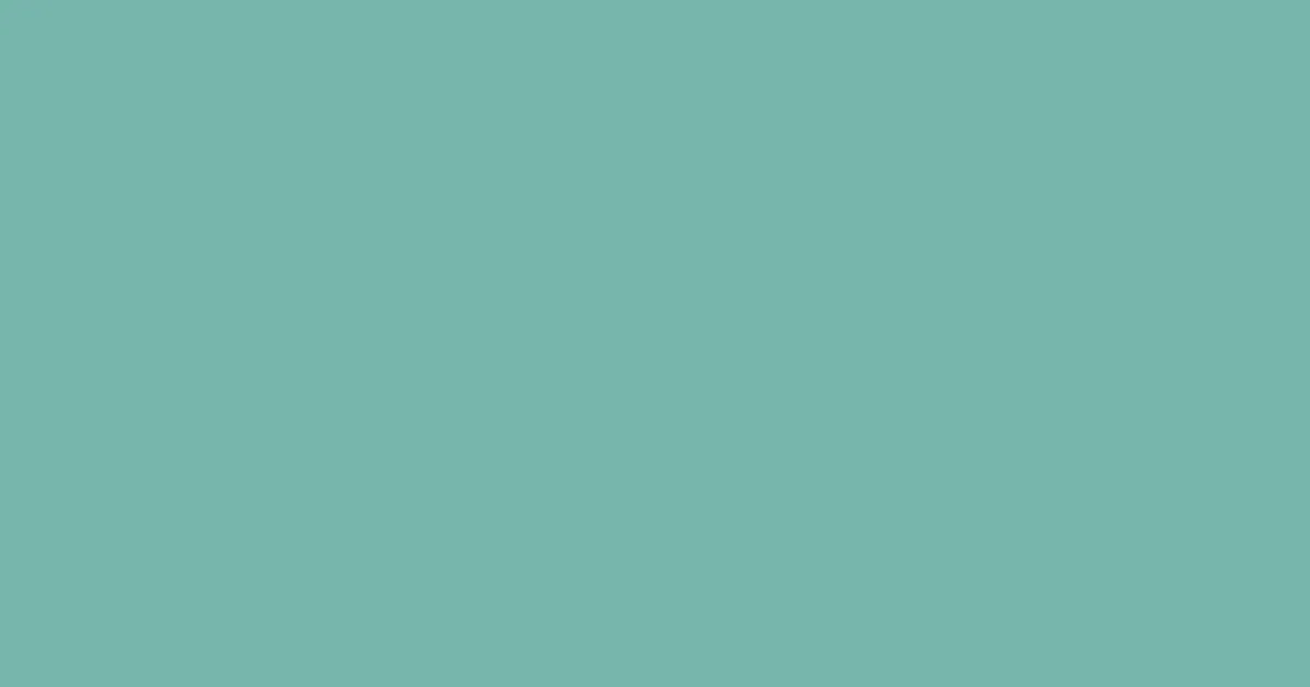 #77b6ab green sheen color image