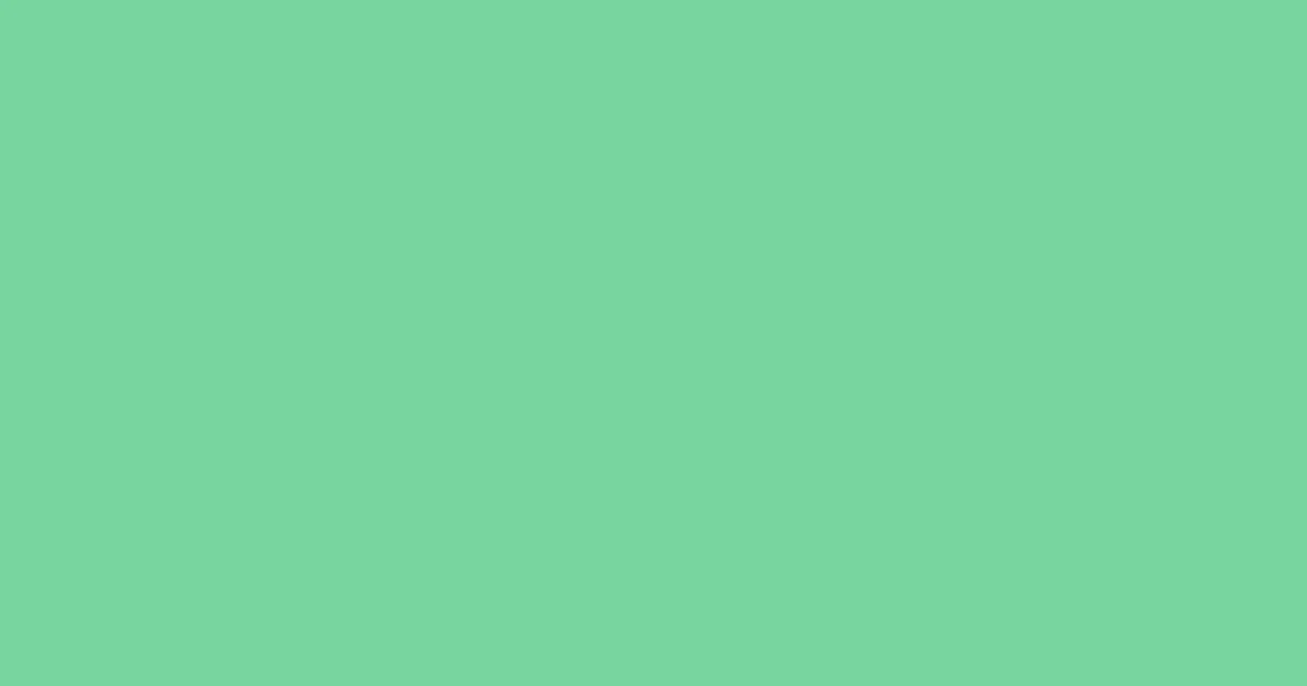 #77d59f caribbean green pearl color image