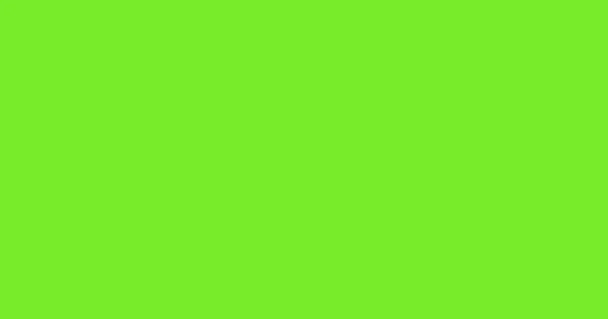 #77ec29 green lizard color image