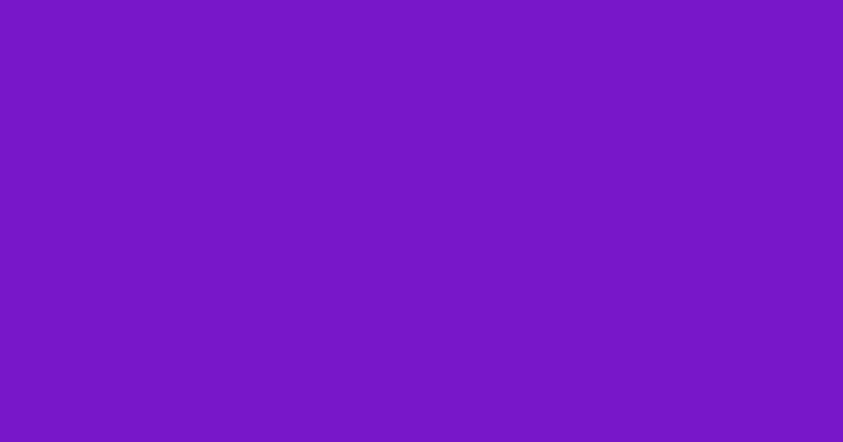 #7816c9 purple heart color image