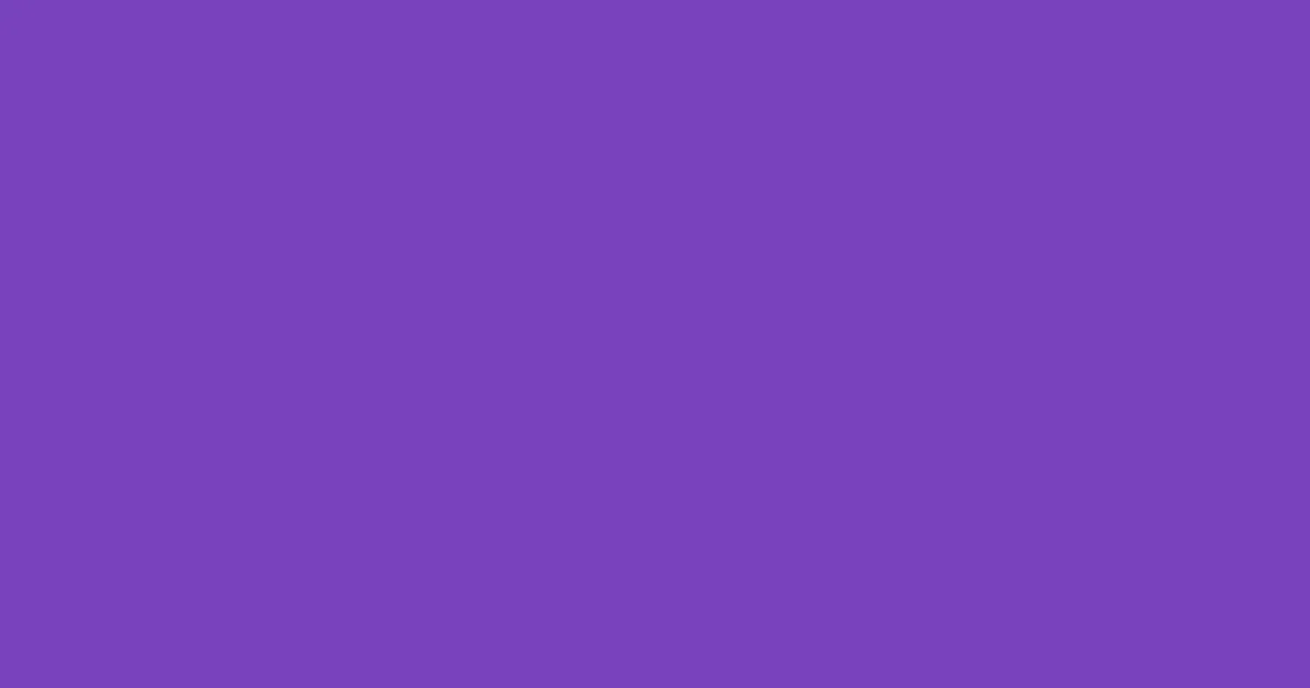 #7842be purple heart color image
