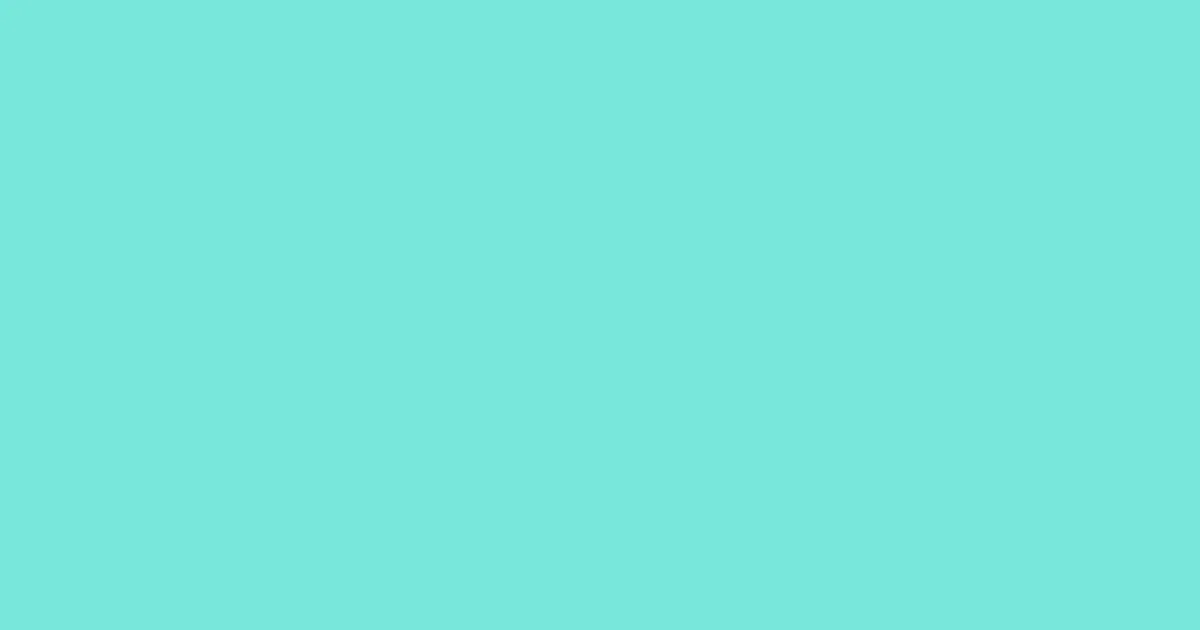 #78e8db turquoise blue color image