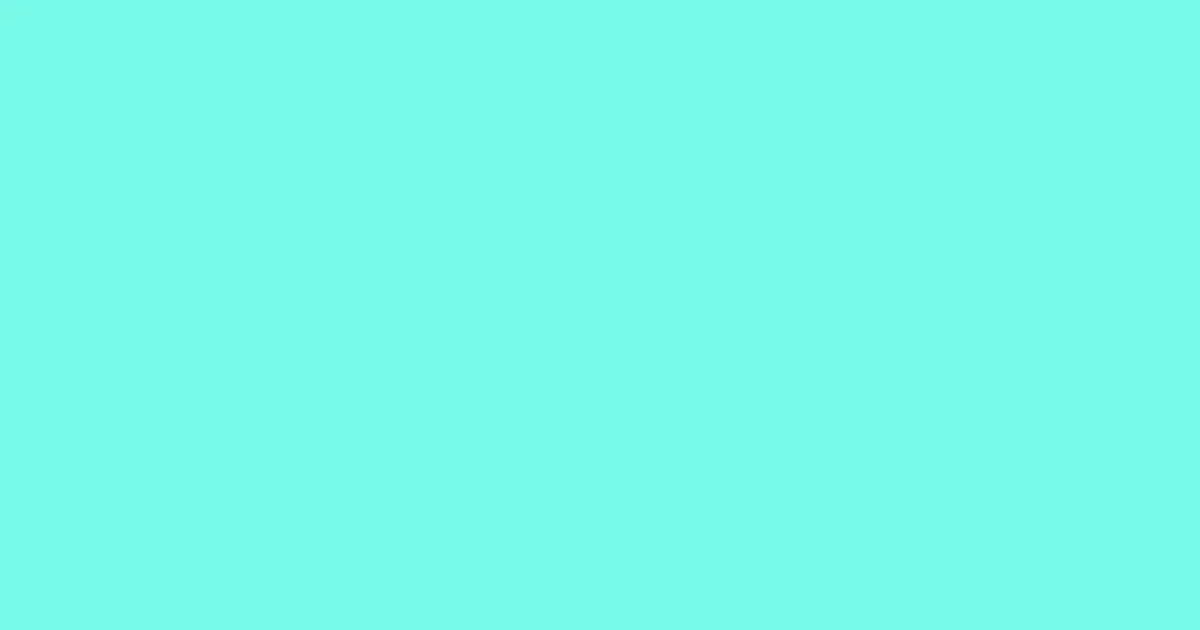 #78f9e6 aquamarine color image