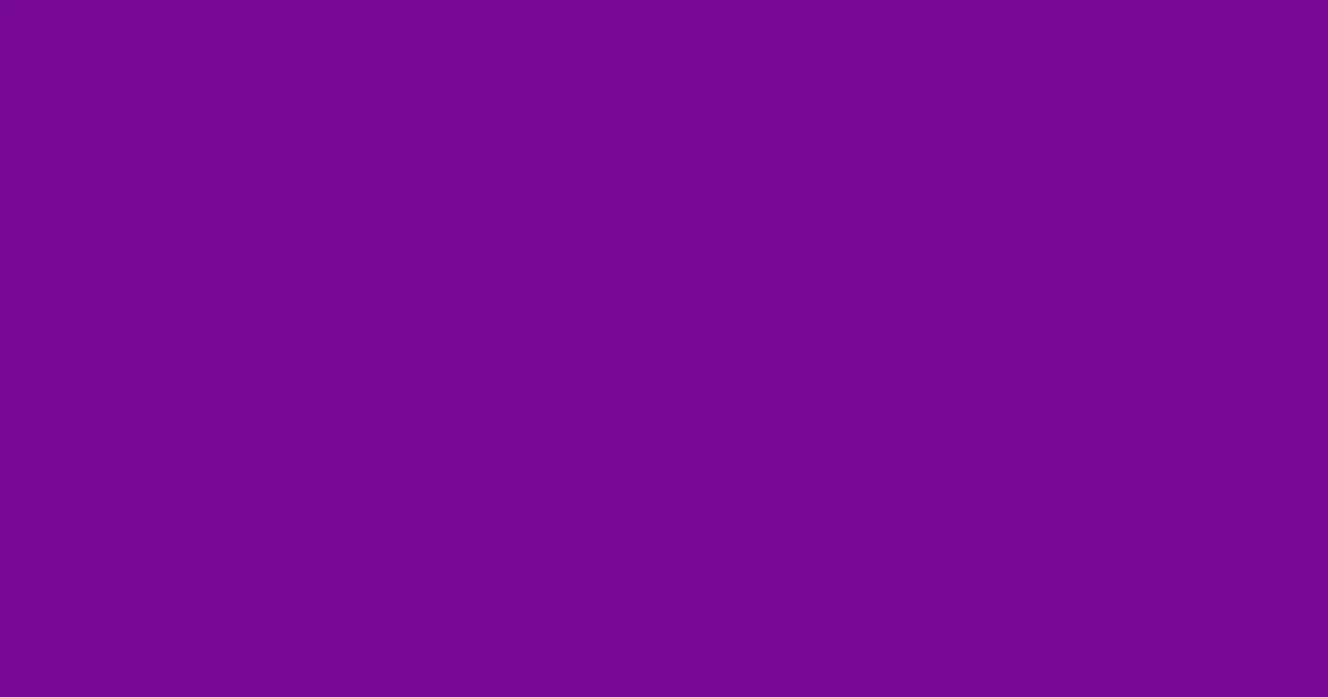 #7a0a9a purple color image