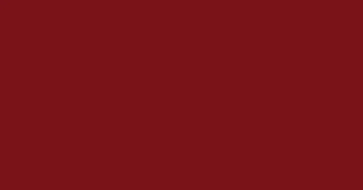 #7a1217 falu red color image