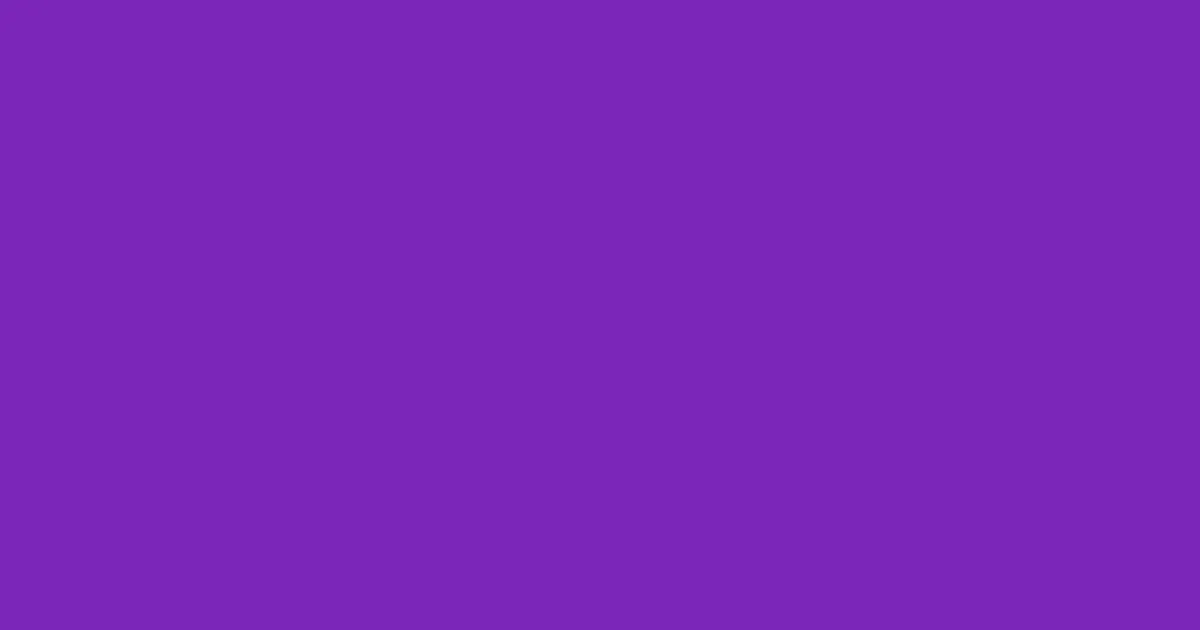 #7a26b8 purple heart color image