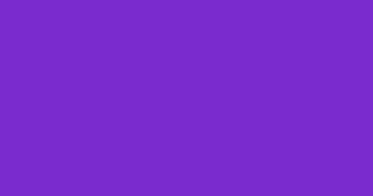 #7a2bce purple heart color image