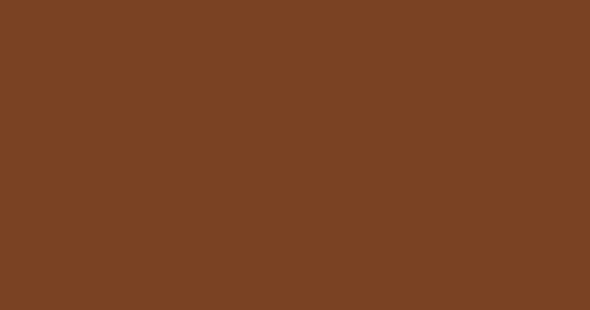 #7a4223 raw umber color image