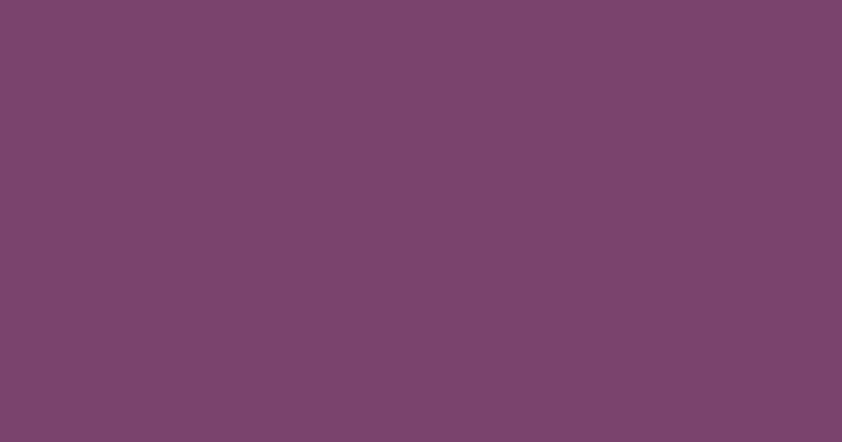 7a436d - Twilight Lavender Color Informations