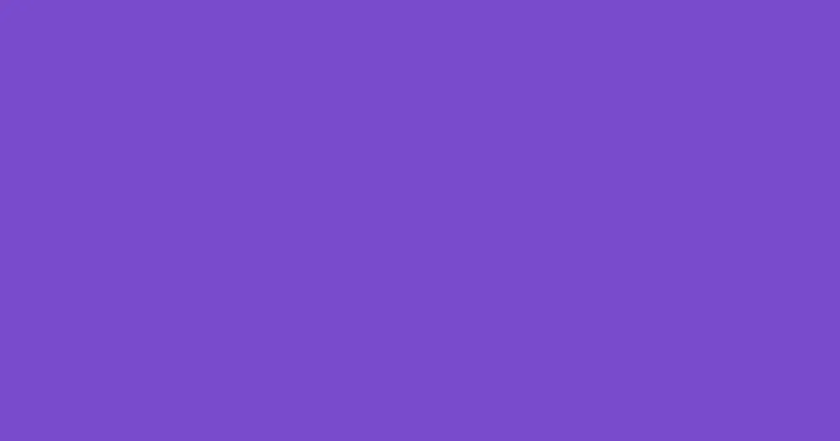 #7a4bcd purple heart color image