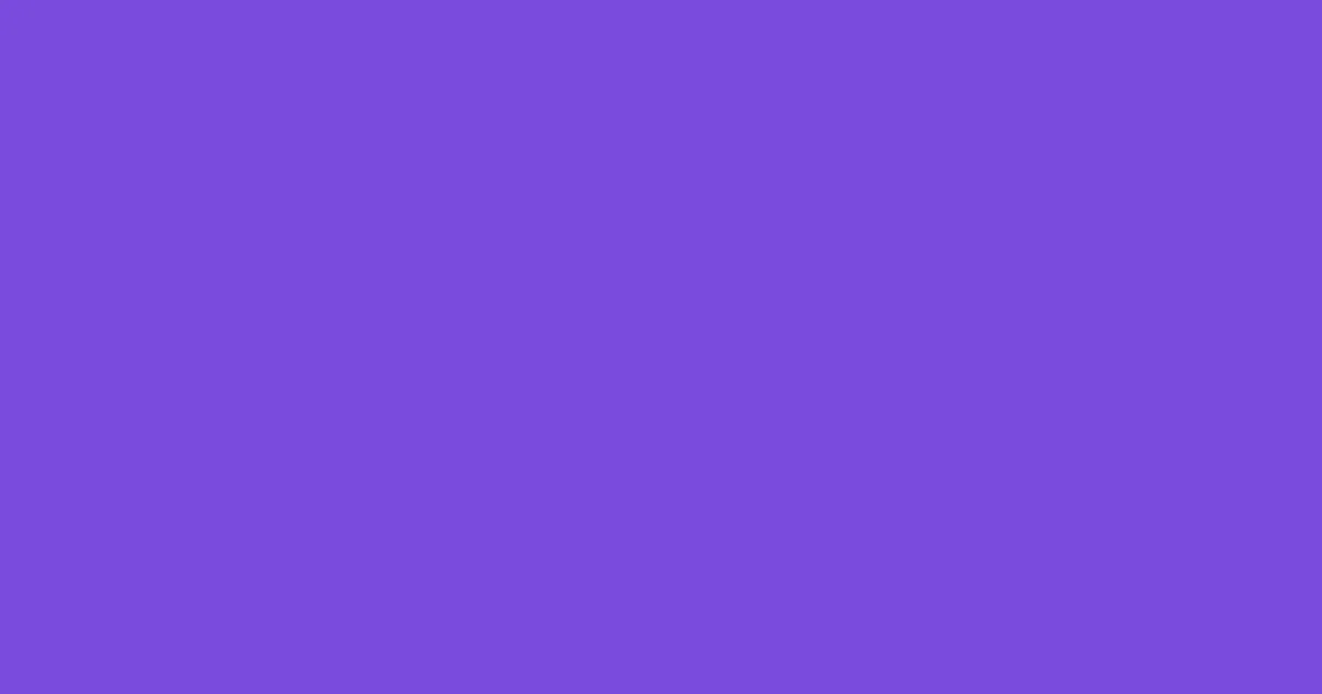 #7a4bdc purple heart color image