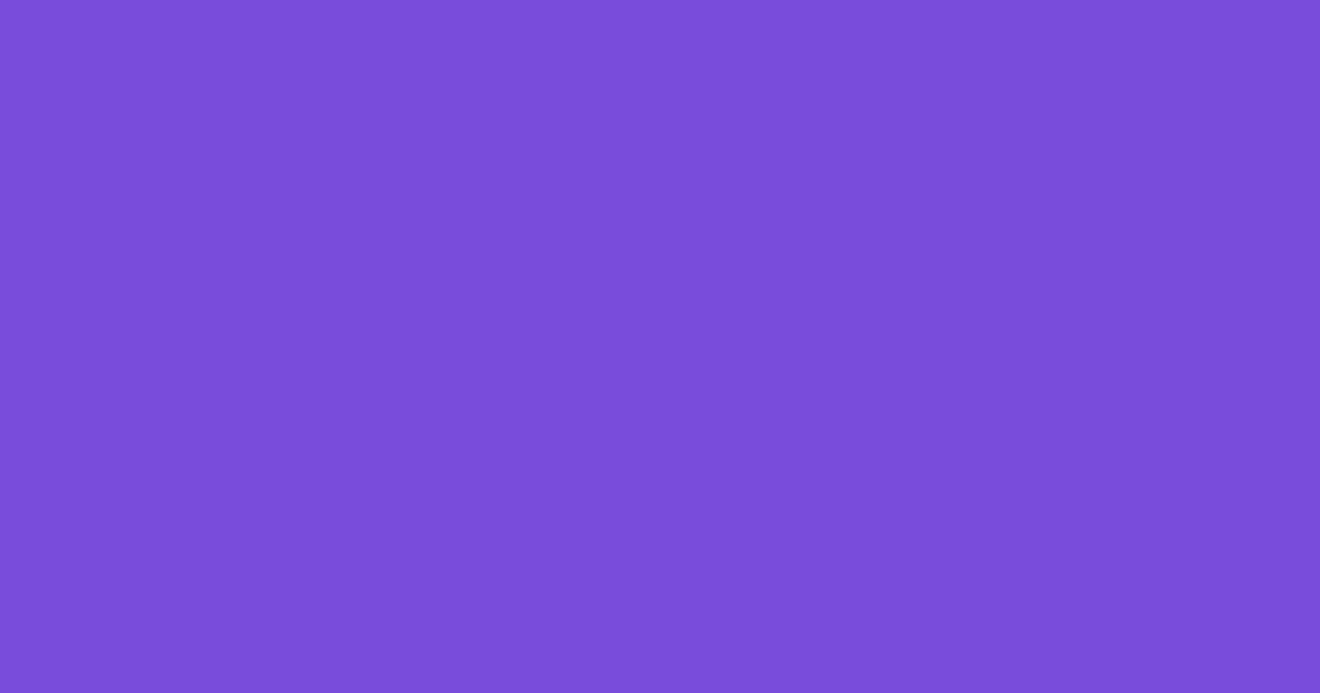 #7a4cda purple heart color image
