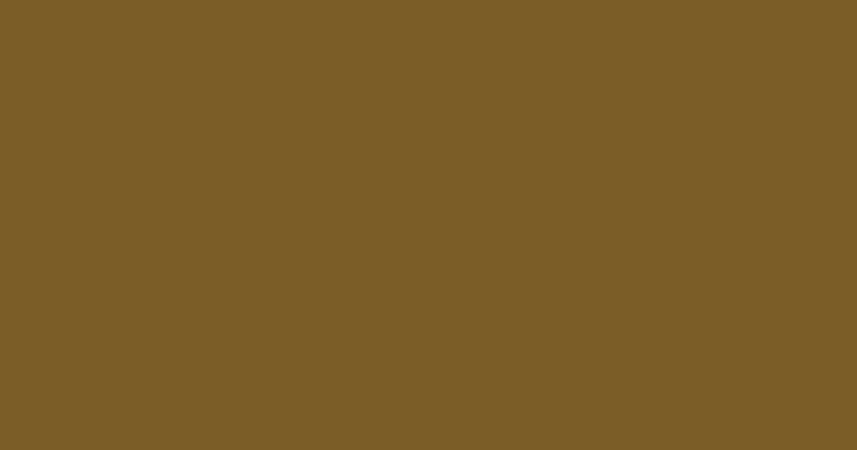 #7a5f28 raw umber color image