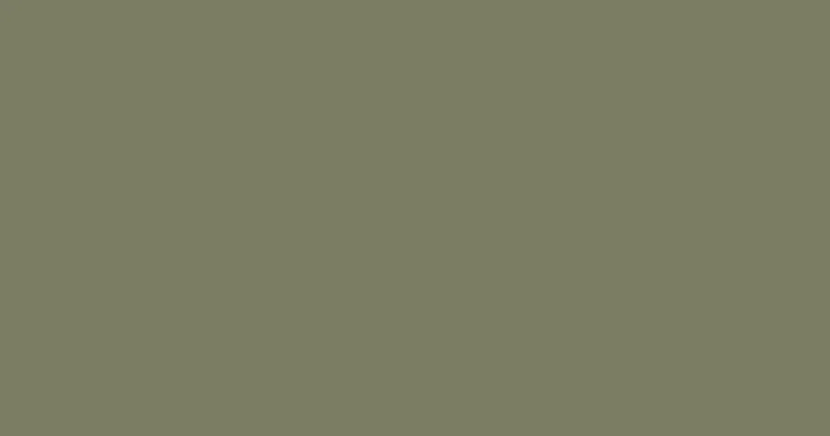 #7a7d63 flax smoke color image