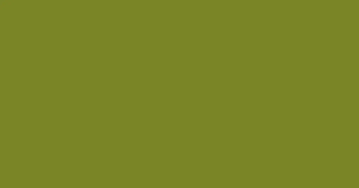 #7a8425 wasabi color image