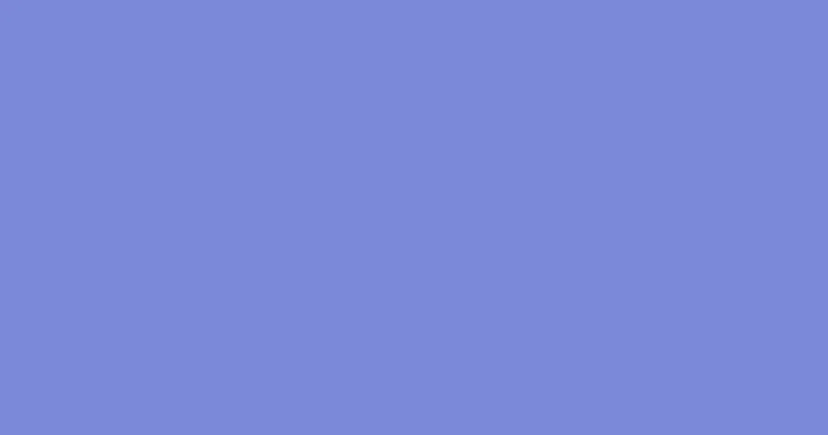 7a89d7 - Chetwode Blue Color Informations
