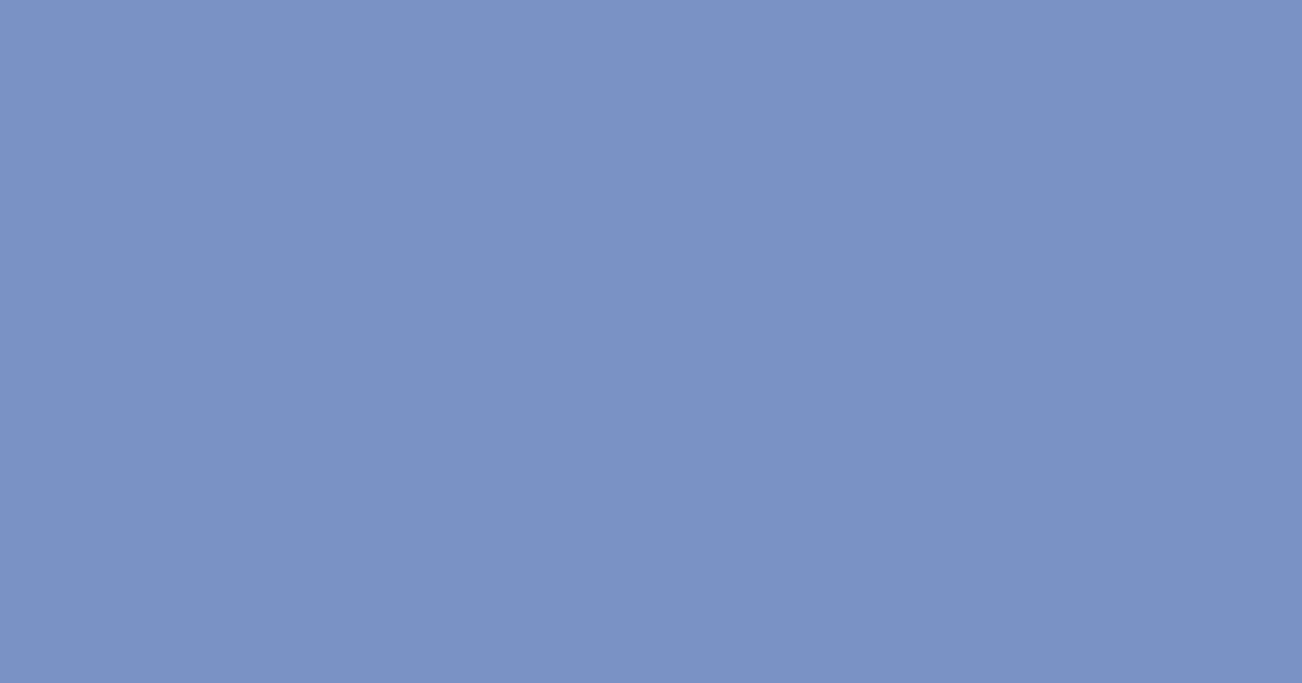 #7a91c4 cerulean frost color image