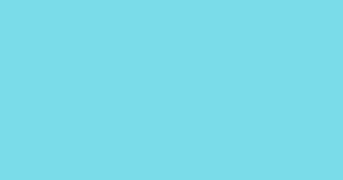 #7adae5 turquoise blue color image