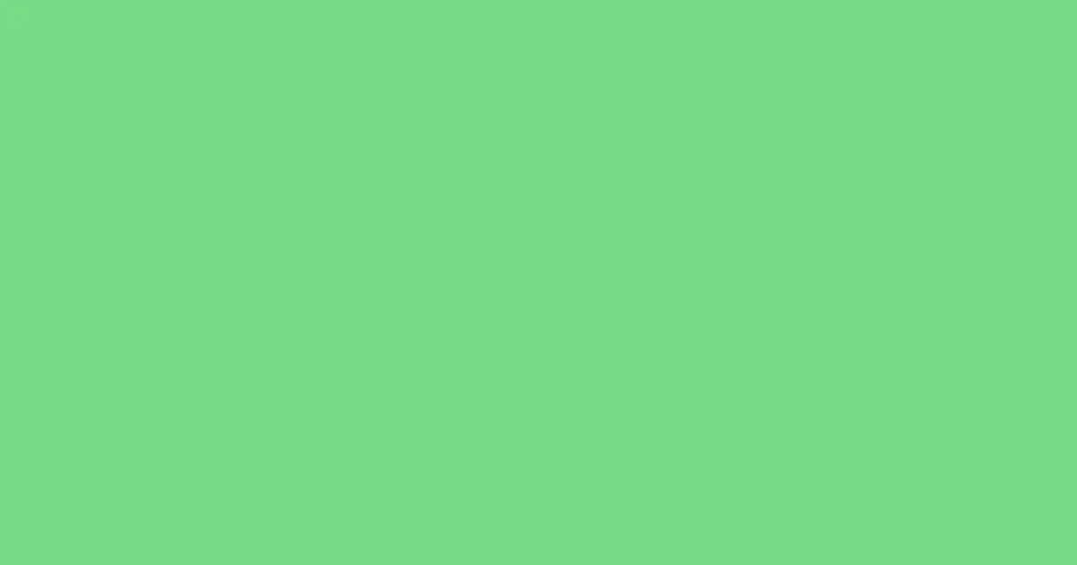 #7adb88 pastel green color image
