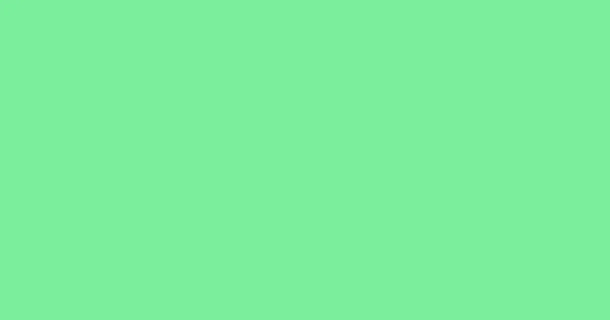 #7aef9b caribbean green pearl color image