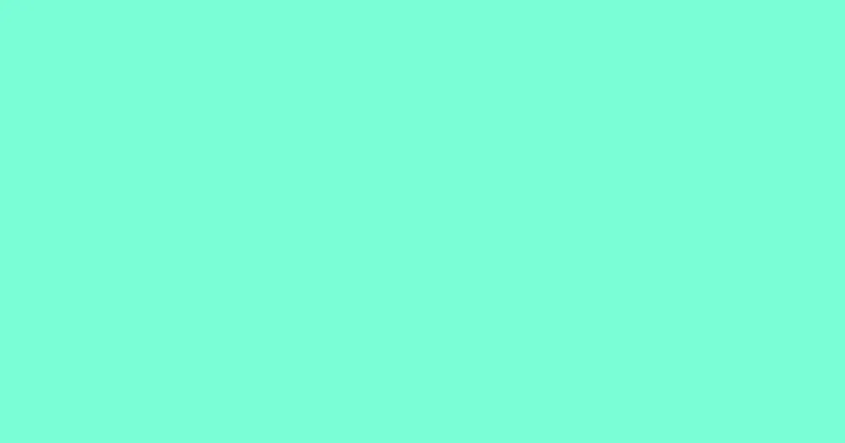 #7afed5 aquamarine color image