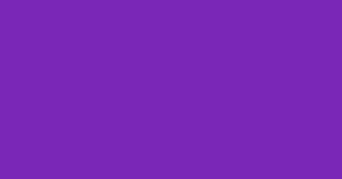 #7b27b8 purple heart color image