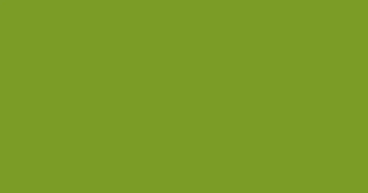 #7b9b26 olive drab color image