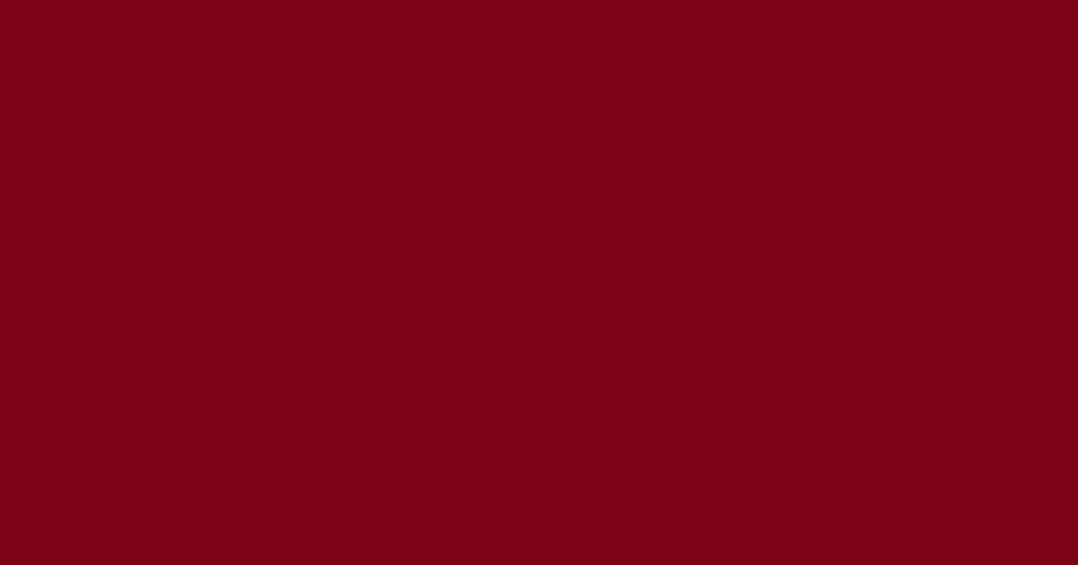 #7c021a red devil color image