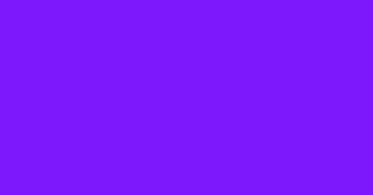 #7c18fc electric violet color image