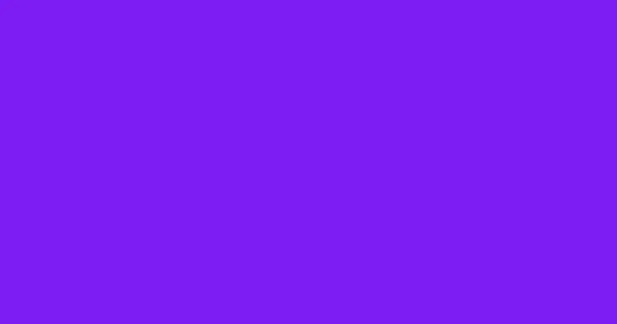 #7c1cf3 electric violet color image