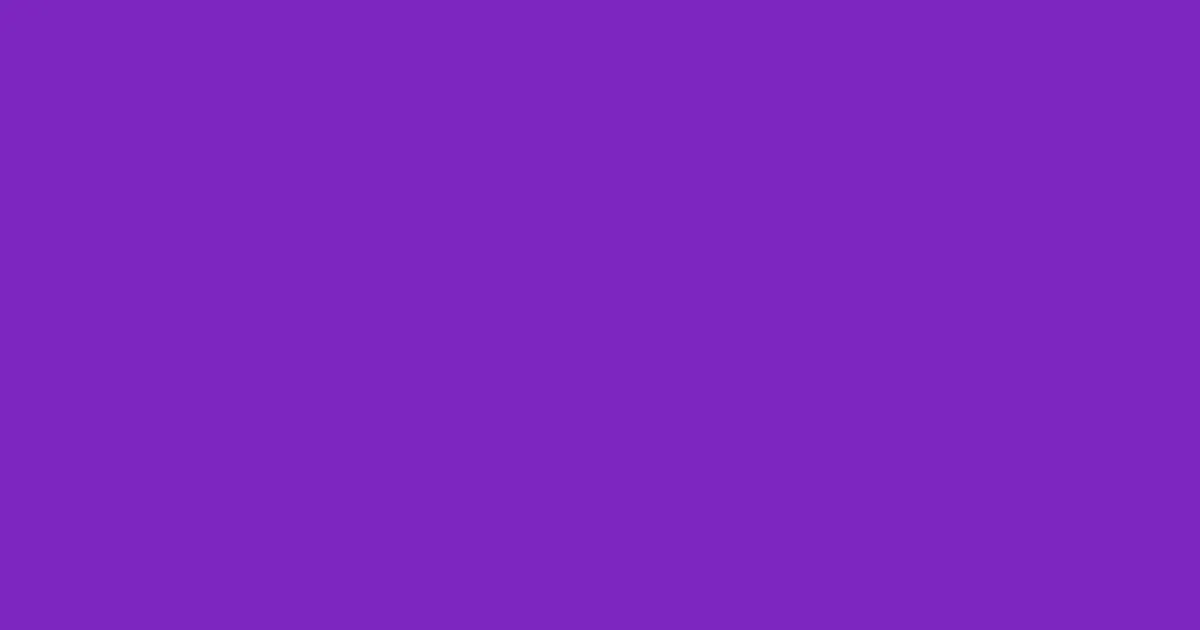 #7c26bf purple heart color image