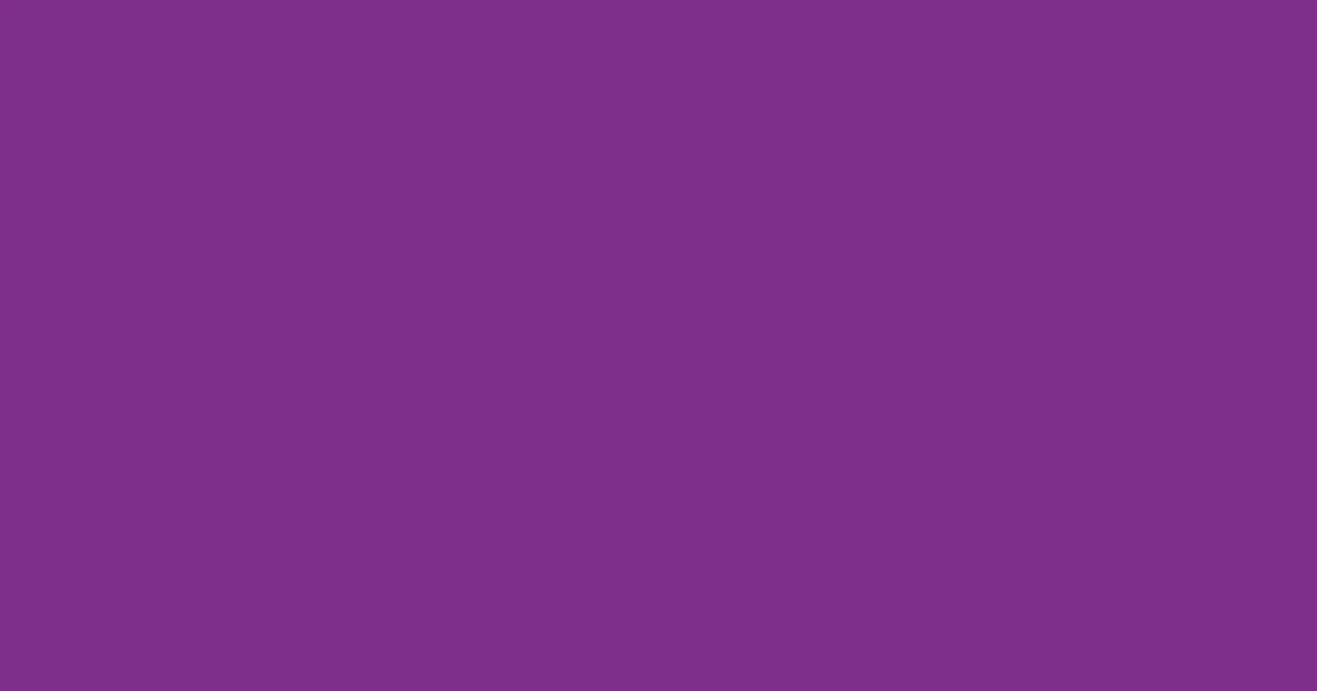#7c2e8b vivid violet color image