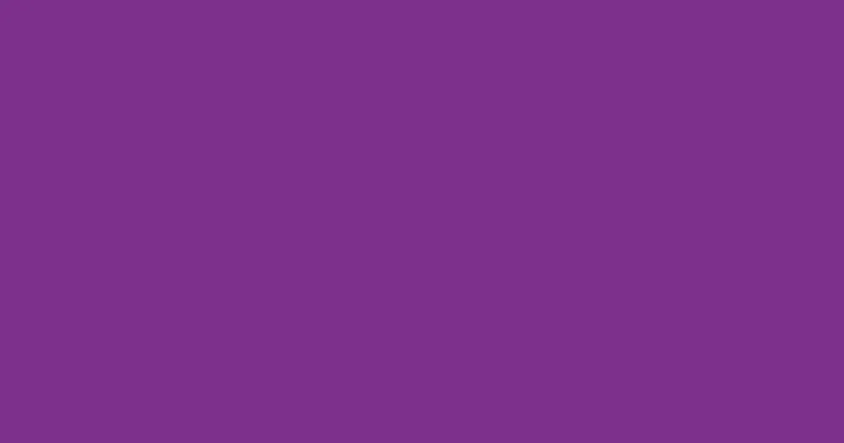 #7c308b vivid violet color image