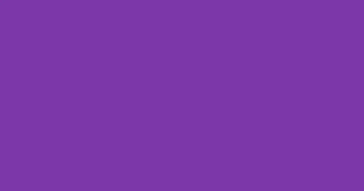 #7c37a9 grape color image