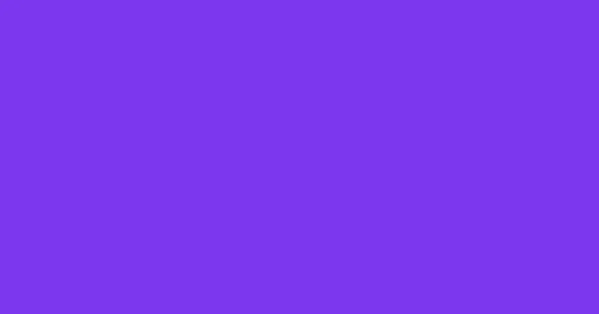 #7c37ed electric violet color image