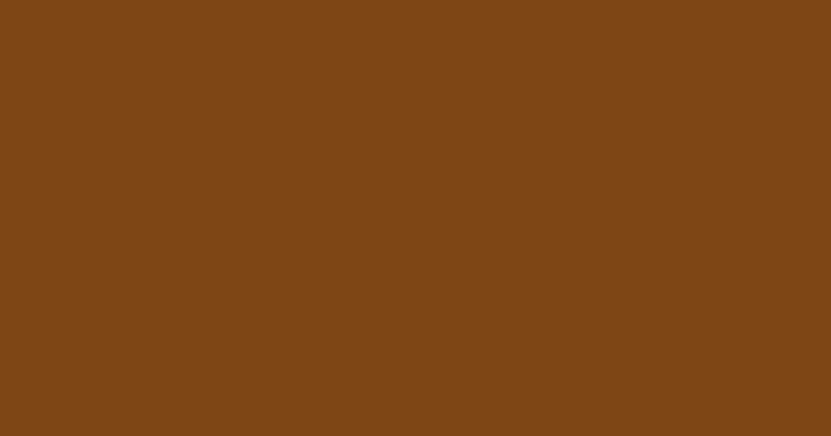 #7c4714 raw umber color image