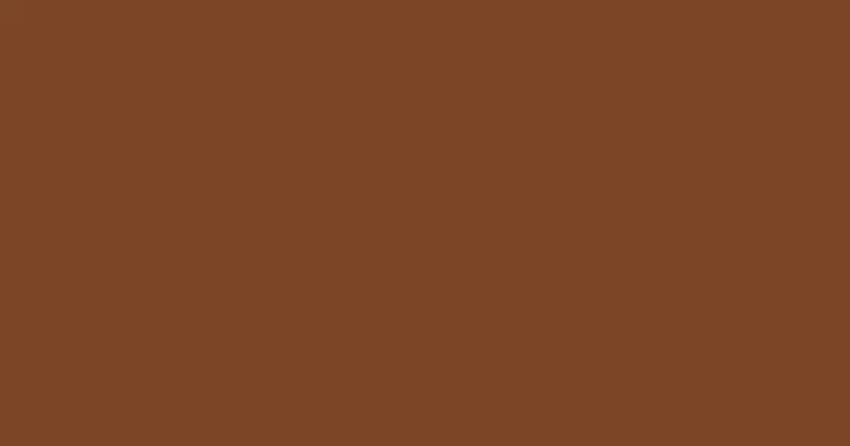 #7c4726 raw umber color image