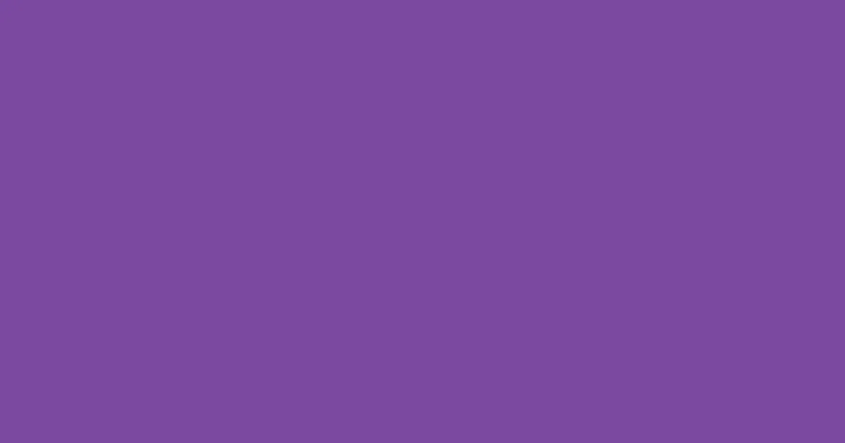 7c49a1 - Royal Purple Color Informations