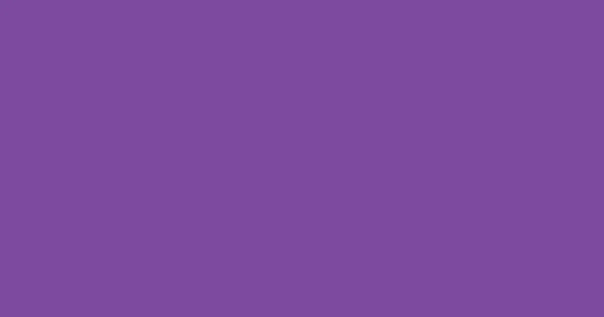 #7c4aa0 royal purple color image