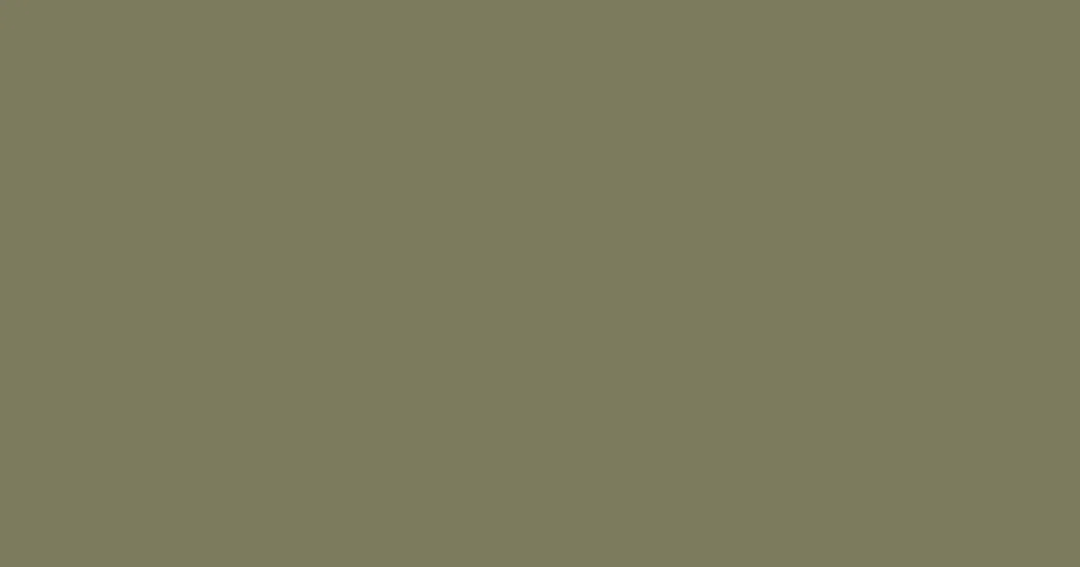 #7c7b5d flax smoke color image