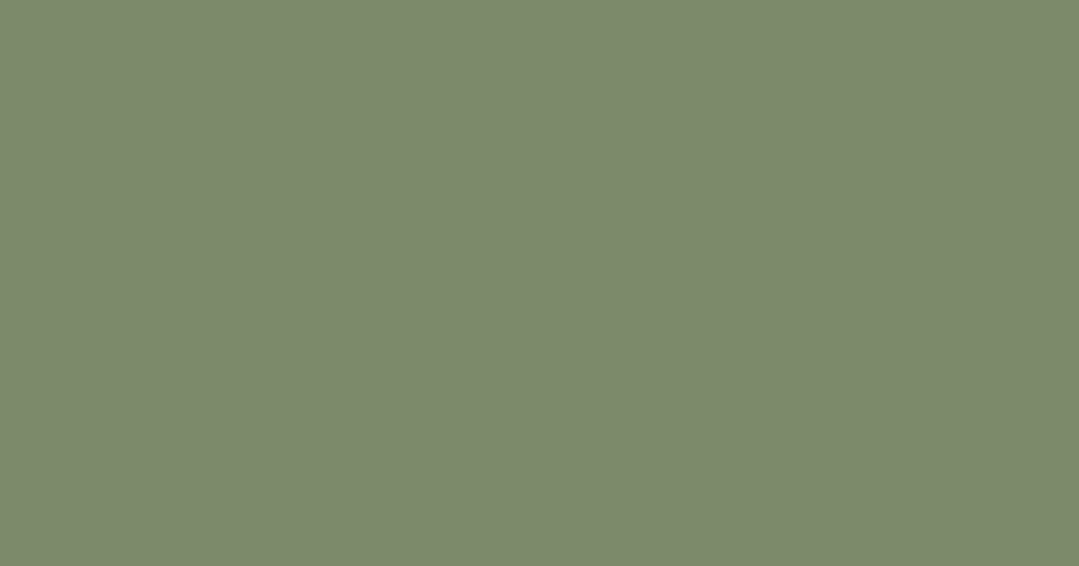 #7c8a6a camouflage green color image