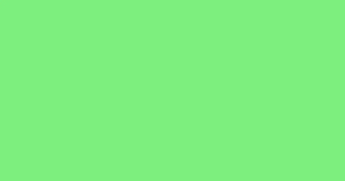 #7cef7c pastel green color image