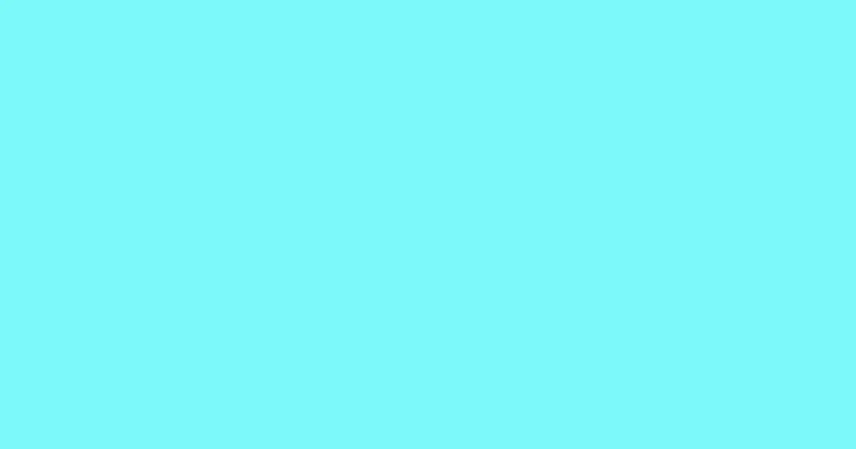 #7cf9f9 aquamarine color image