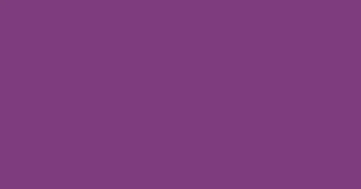 #7d3c7e vivid violet color image