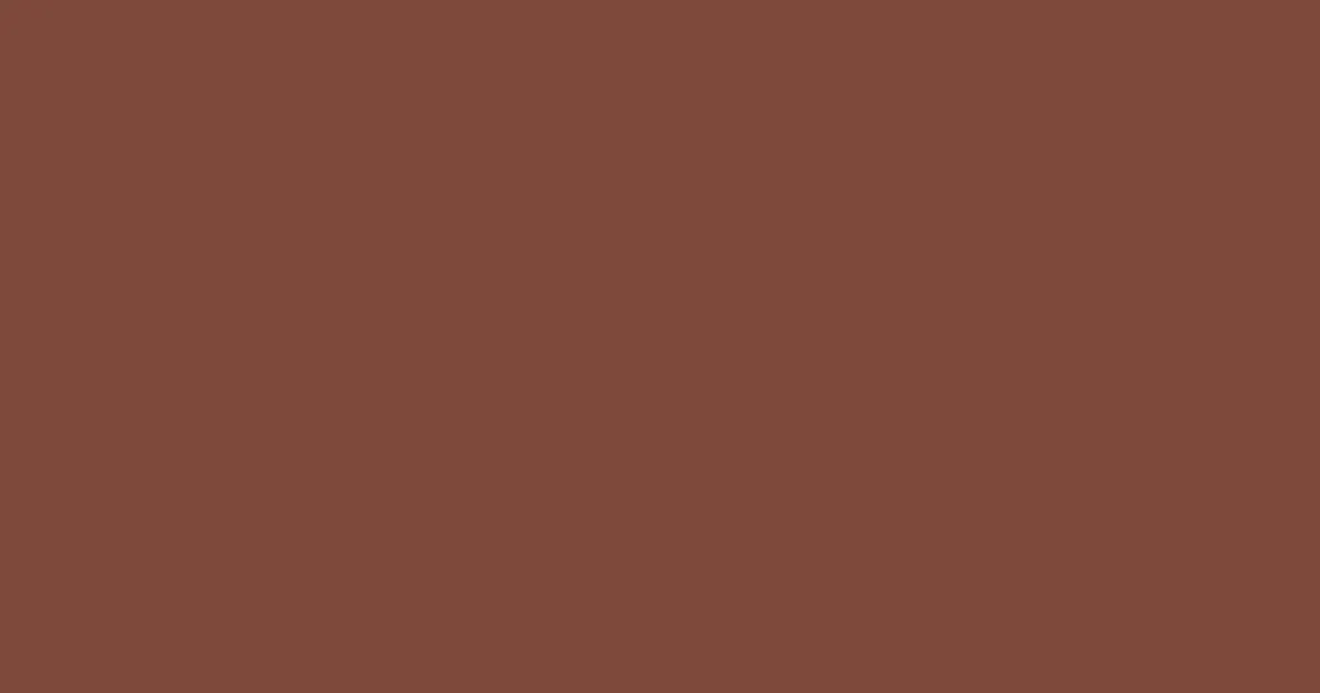 #7d493b ironstone color image
