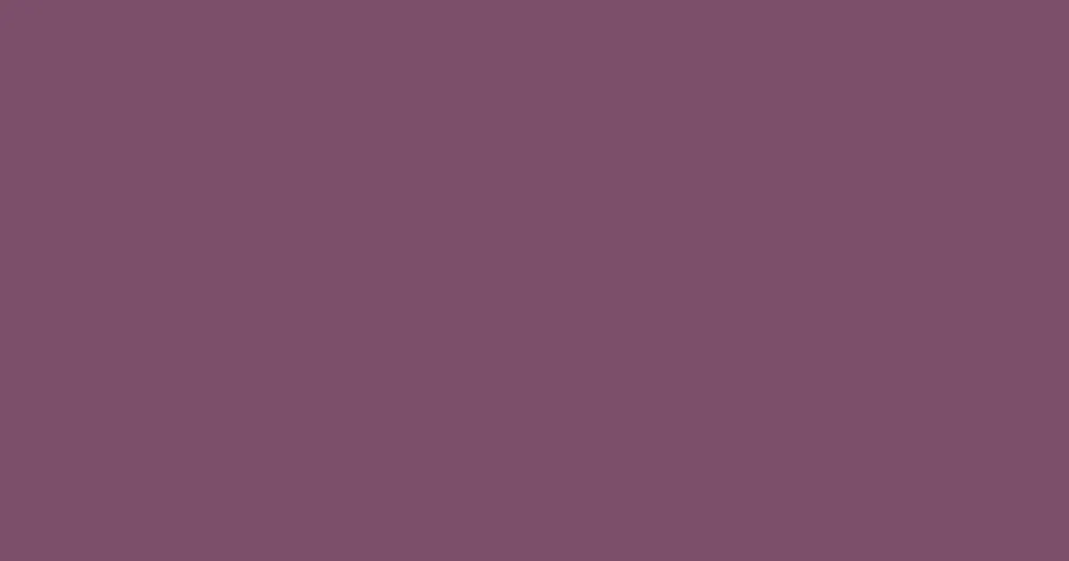 #7d4f6b twilight lavender color image