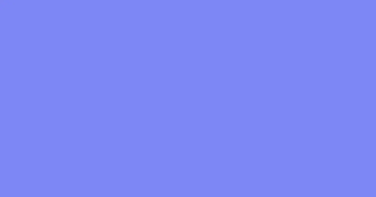 #7d86f4 cornflower blue color image