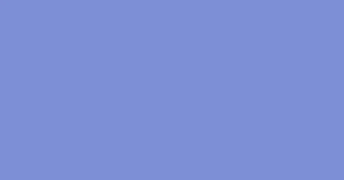 7d8fd7 - Chetwode Blue Color Informations